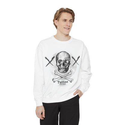 💀 Tattoo Skull Crewneck | Custom Unisex Sweatshirt