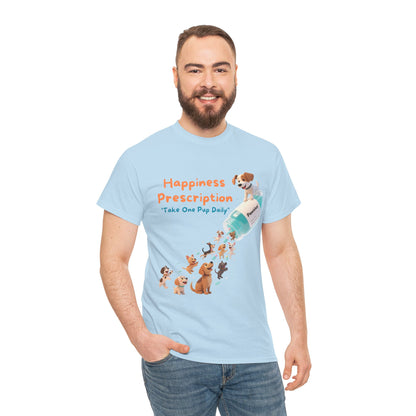 Prescription for Joy T-Shirt – Playful Dog Lover Tee with Cute Puppies and Positive Vibes