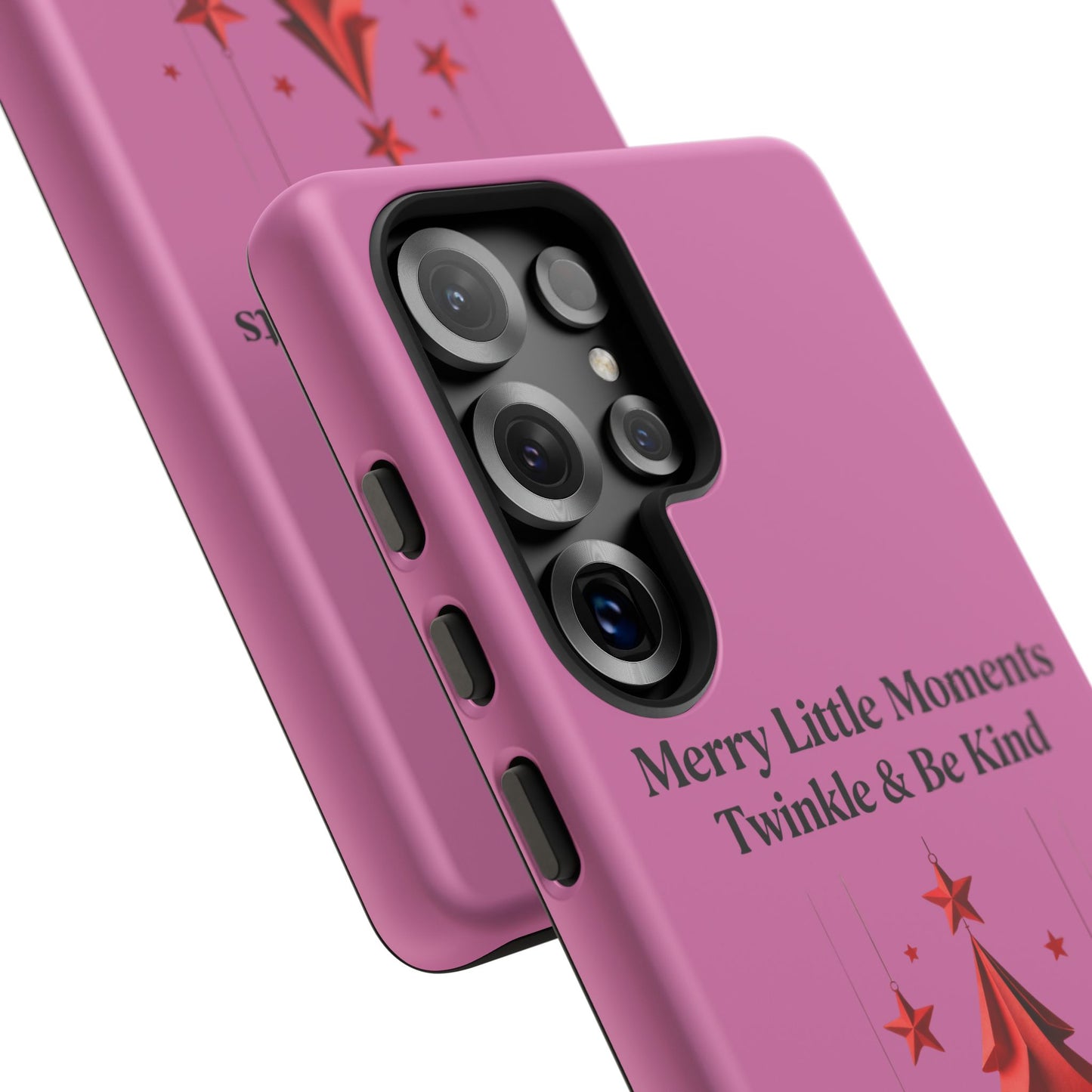 Twinkle & Kindness Christmas Cover – Soft Pink Winter Design for Cozy Holiday Vibes