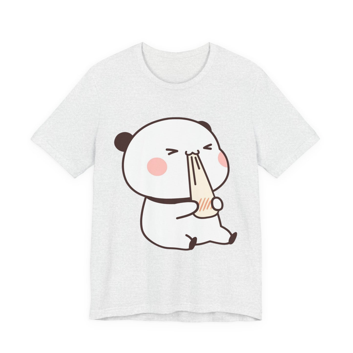 Cute Ramen Panda Tee – Whimsical Noodle Bowl Illustration Shirt