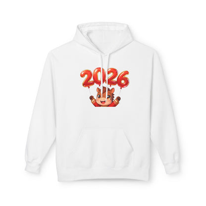Playful Tiger Spirit Hoodie – Lunar New Year 2026 Celebration Sweatshirt
