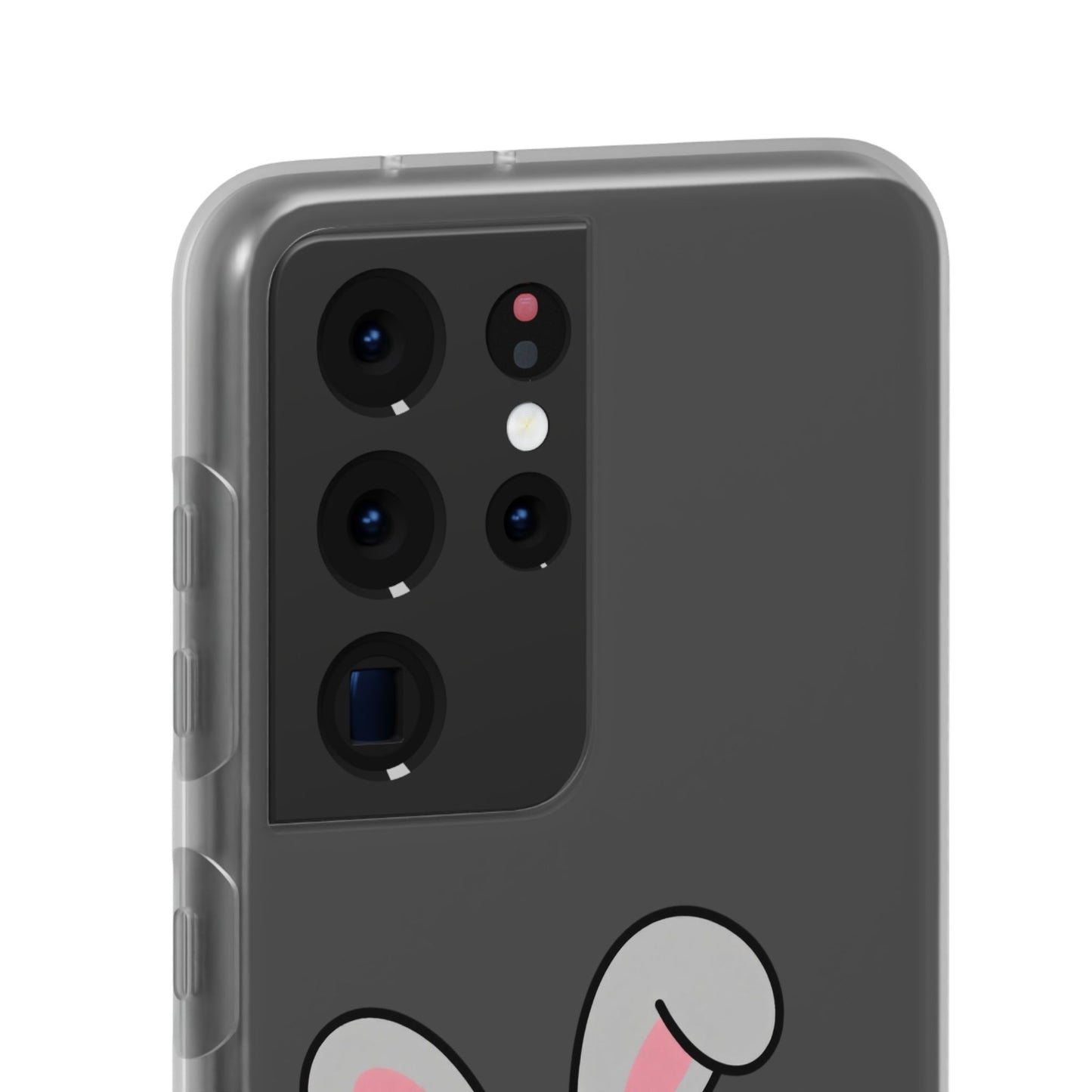 Playful Bunny Holding Carrot Phone Case – Soft, Charming Protective Cover