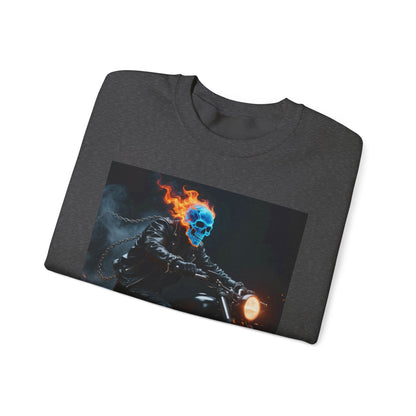 Ghost Rider Fire Skull Sweatshirt – Cool Unisex Biker Style