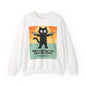 Claw Power Vintage Sweatshirt – Bold Cat Graphic with Retro Edge and Street Cool Vibe