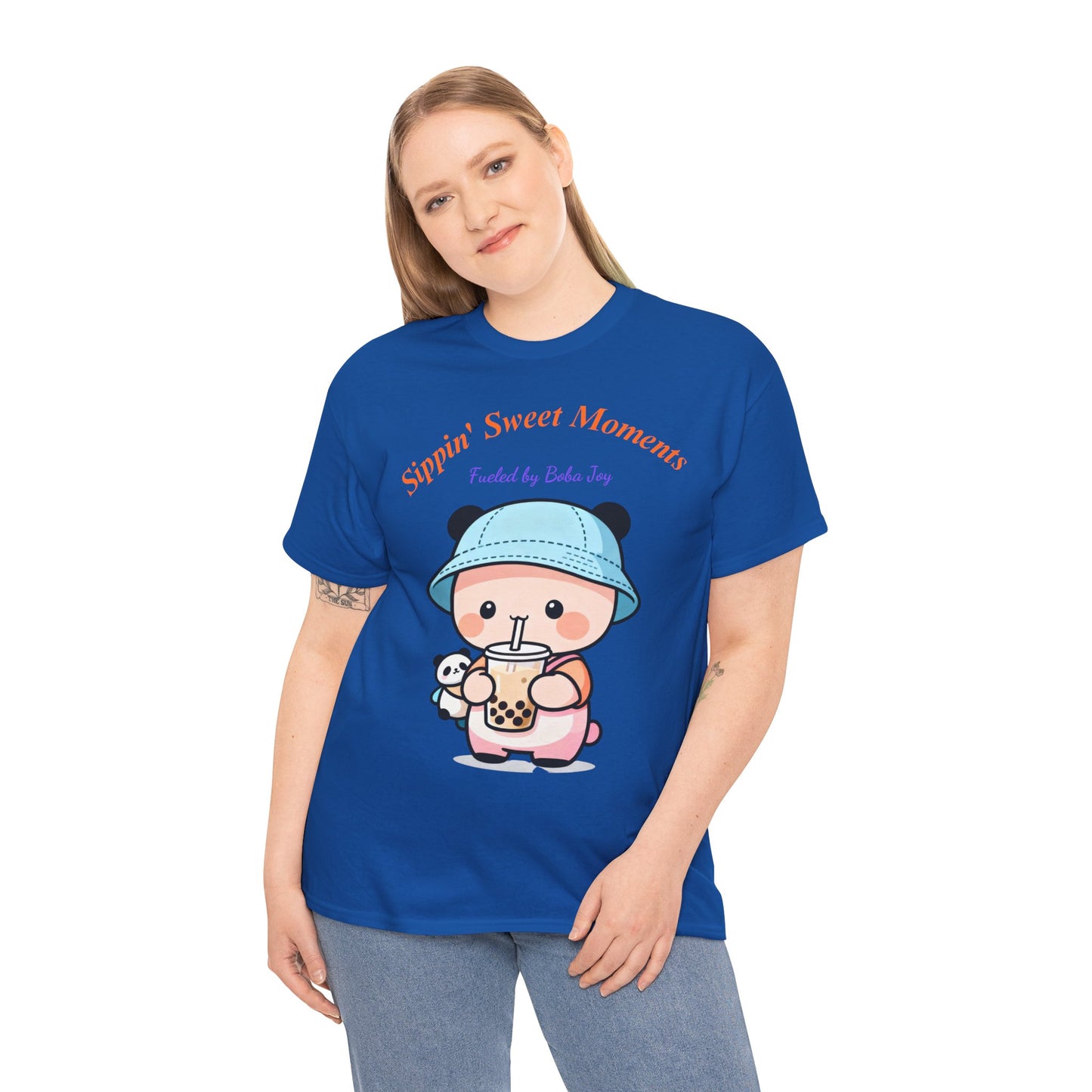 Kawaii Boba Panda T-Shirt – Cute Bubble Tea Lover Graphic Tee for Everyday Sweet Vibes