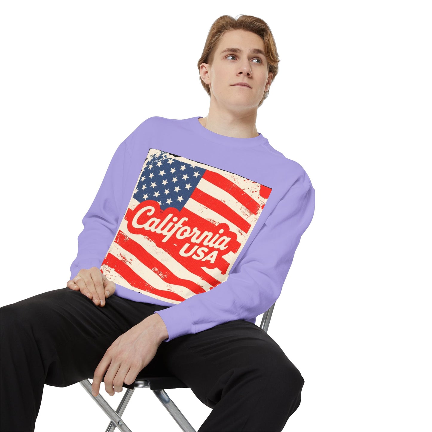California Dream Vintage Sweatshirt – Retro USA Vibes