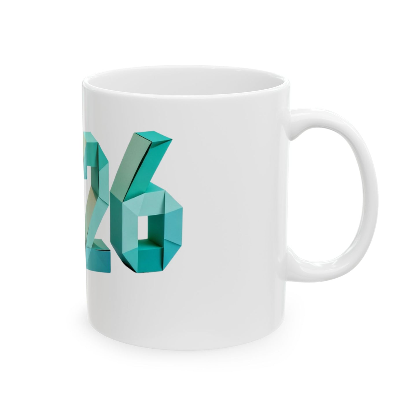 2026 Geometric Celebration Mug – Stylish New Year Cup for Coffee & Cozy Moments