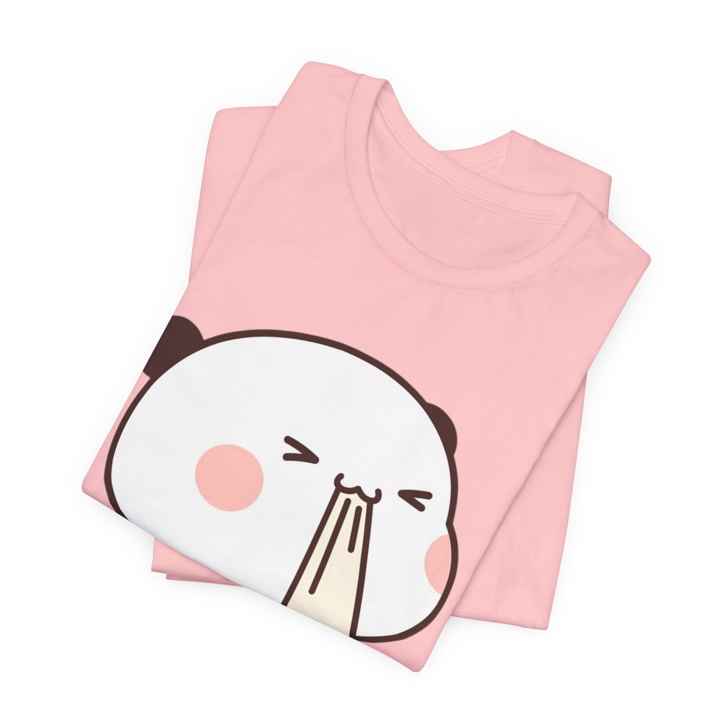 Cute Ramen Panda Tee – Whimsical Noodle Bowl Illustration Shirt