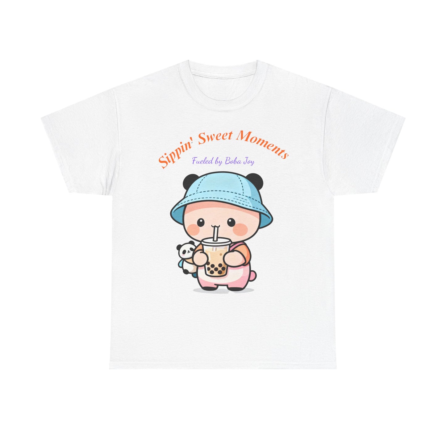 Kawaii Boba Panda T-Shirt – Cute Bubble Tea Lover Graphic Tee for Everyday Sweet Vibes