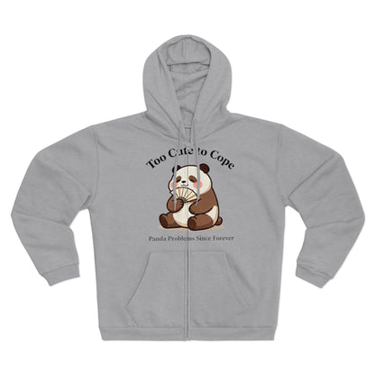 Shy Panda Zip-Up Hoodie – Kawaii Comfort Wear for Everyday Cuteness & Warm Vibes