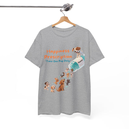 Prescription for Joy T-Shirt – Playful Dog Lover Tee with Cute Puppies and Positive Vibes