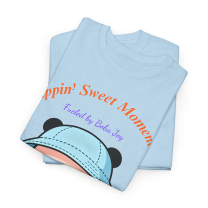 Kawaii Boba Panda T-Shirt – Cute Bubble Tea Lover Graphic Tee for Everyday Sweet Vibes