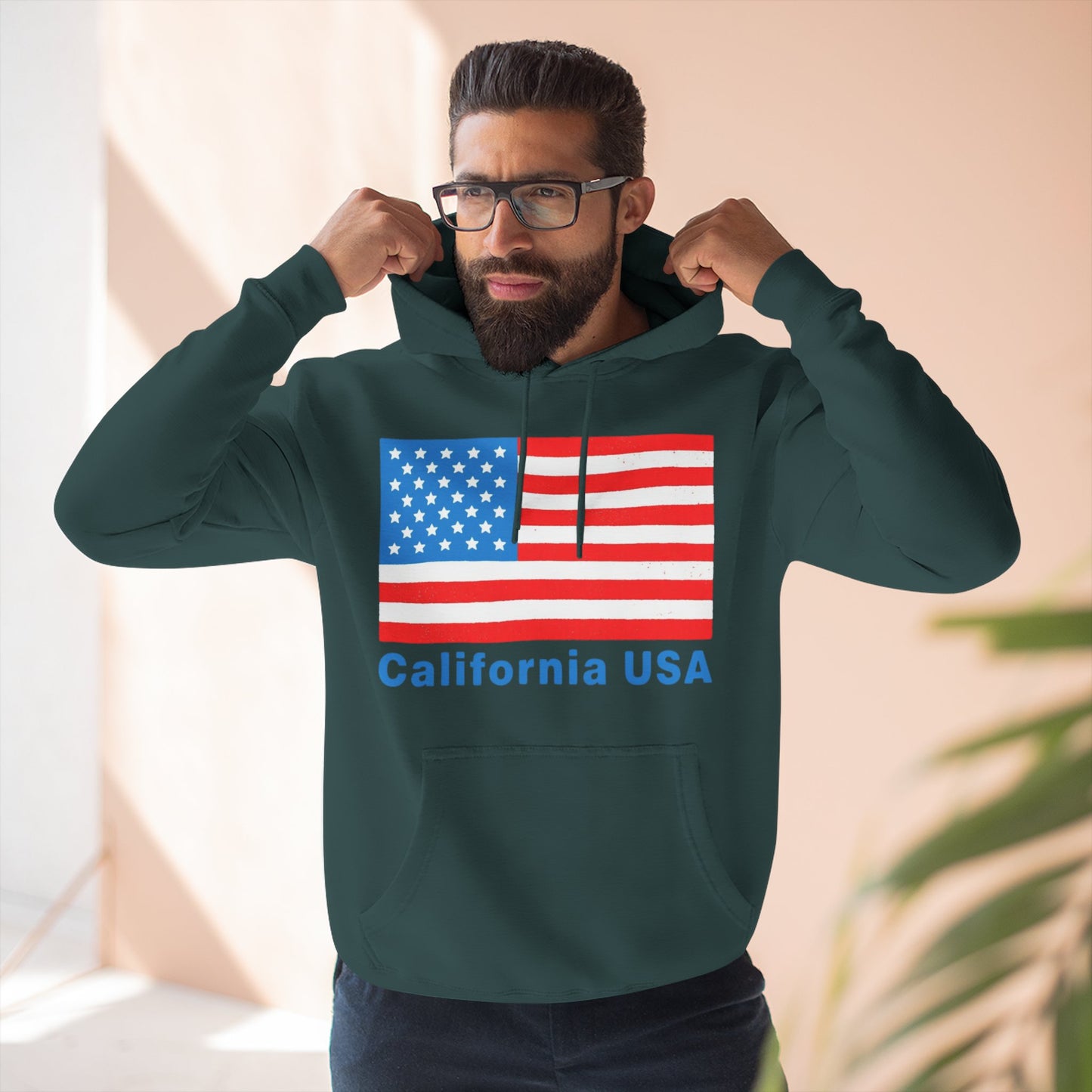 Custom USA Flag Hoodie – Personalized American Pride Sweatshirt