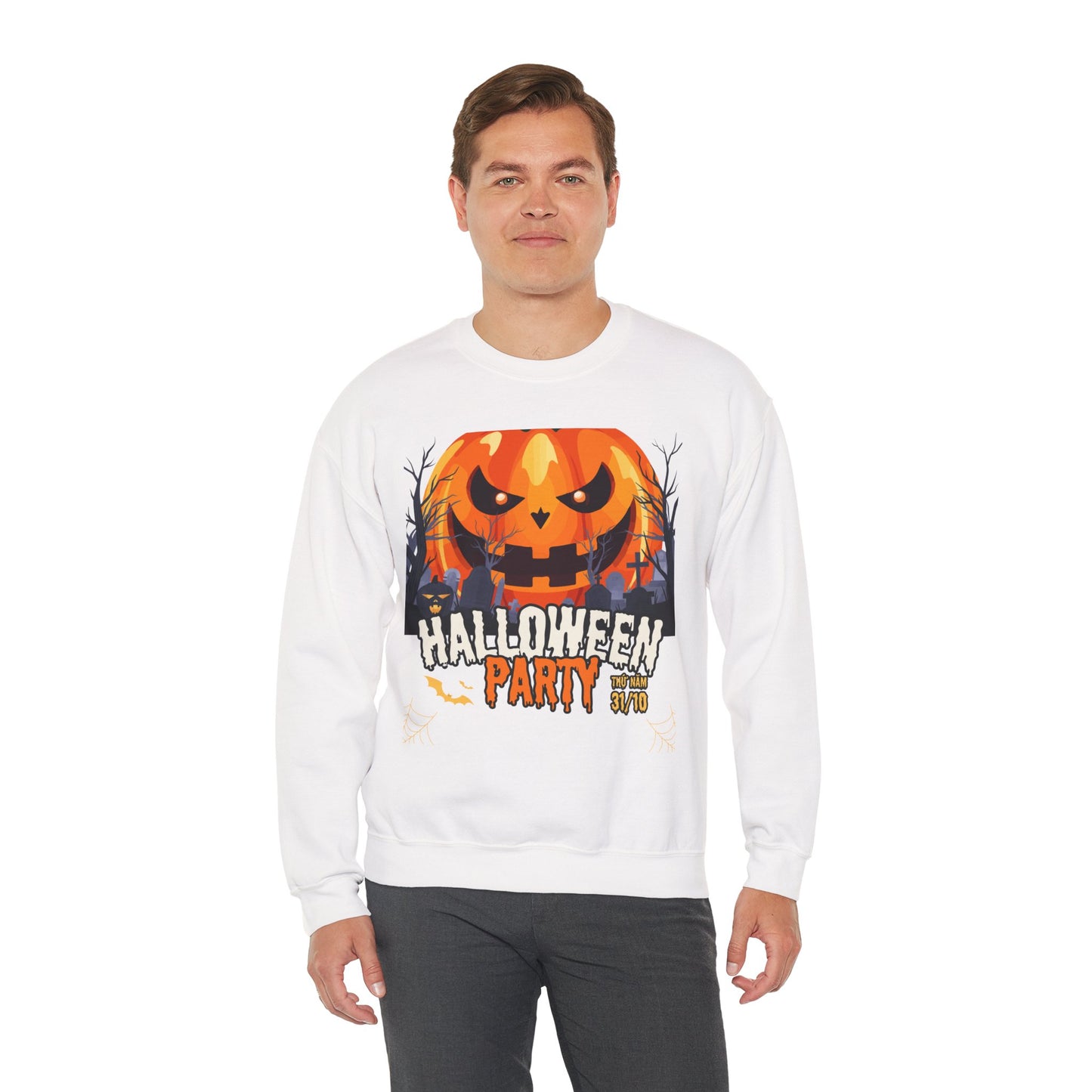 🎃 Halloween Party Sweatshirt | Custom Crewneck for Men & Women