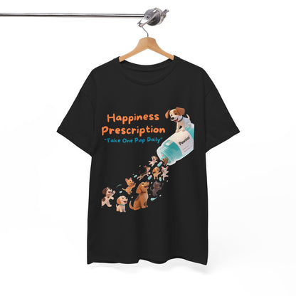 Prescription for Joy T-Shirt – Playful Dog Lover Tee with Cute Puppies and Positive Vibes