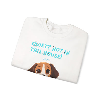 Beagle Life Sweatshirt – “Silence? Not a Chance!” Cozy Crewneck for Dog Homes Full of Joy and Barking