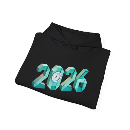 2026 Celebration Hoodie – Bold Throwback Year Design for Festive Winter Wear