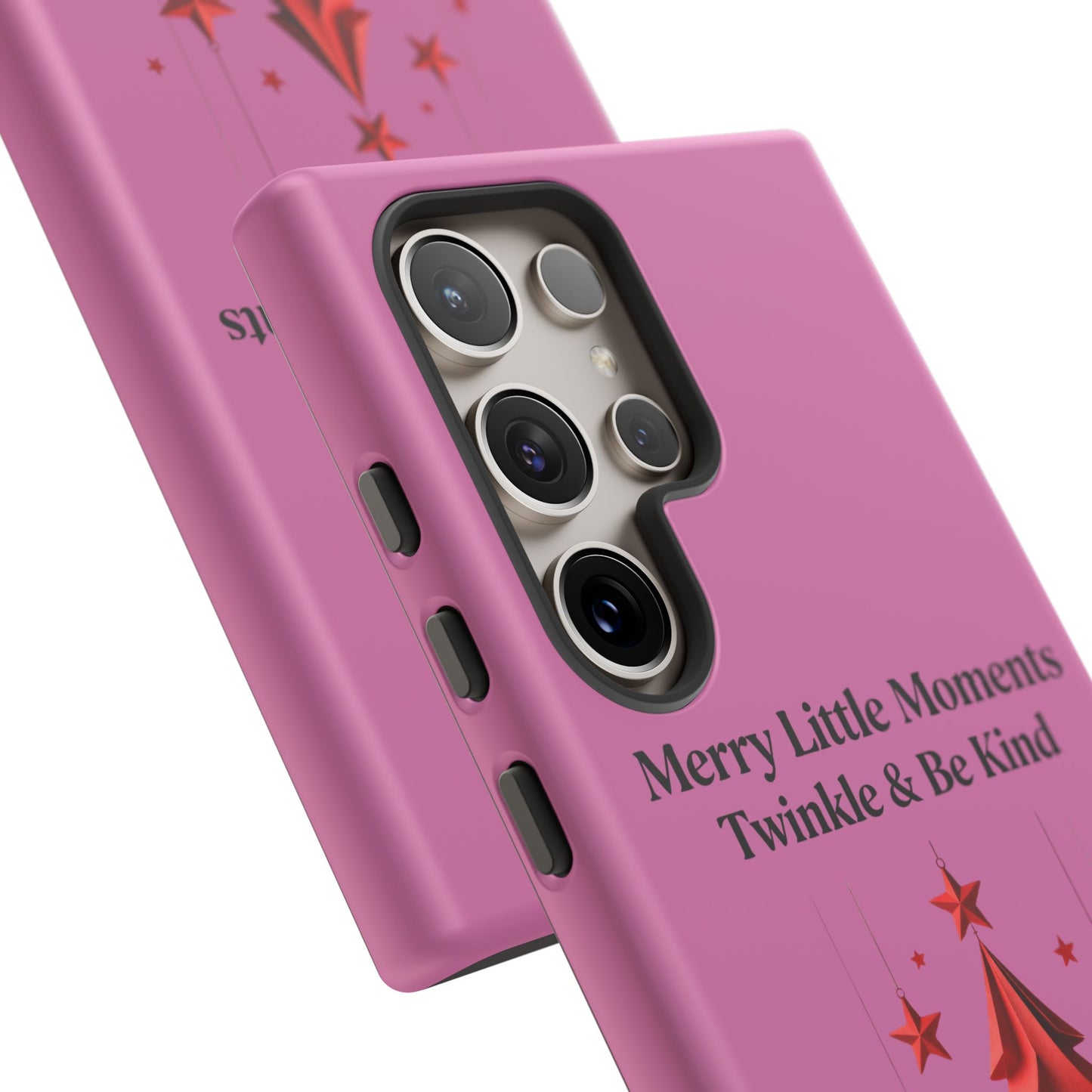 Twinkle & Kindness Christmas Cover – Soft Pink Winter Design for Cozy Holiday Vibes