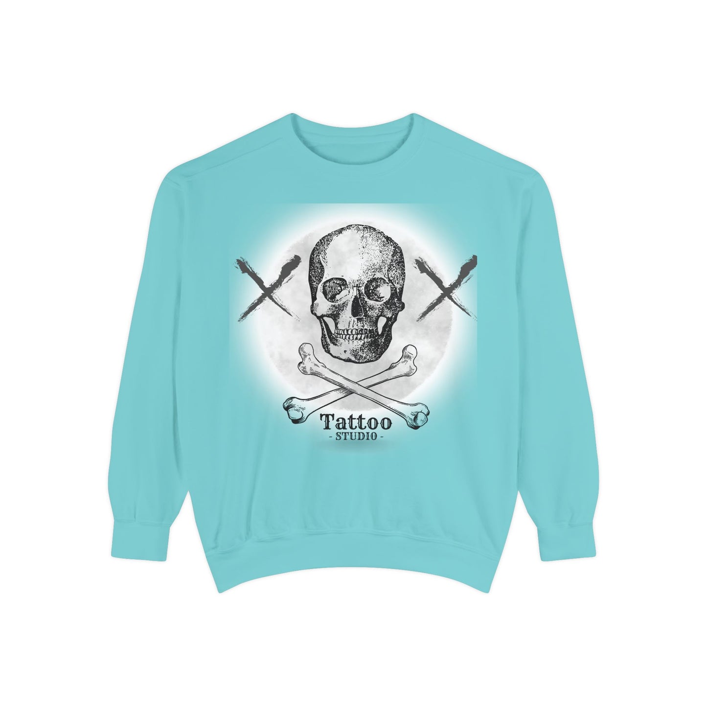 💀 Tattoo Skull Crewneck | Custom Unisex Sweatshirt