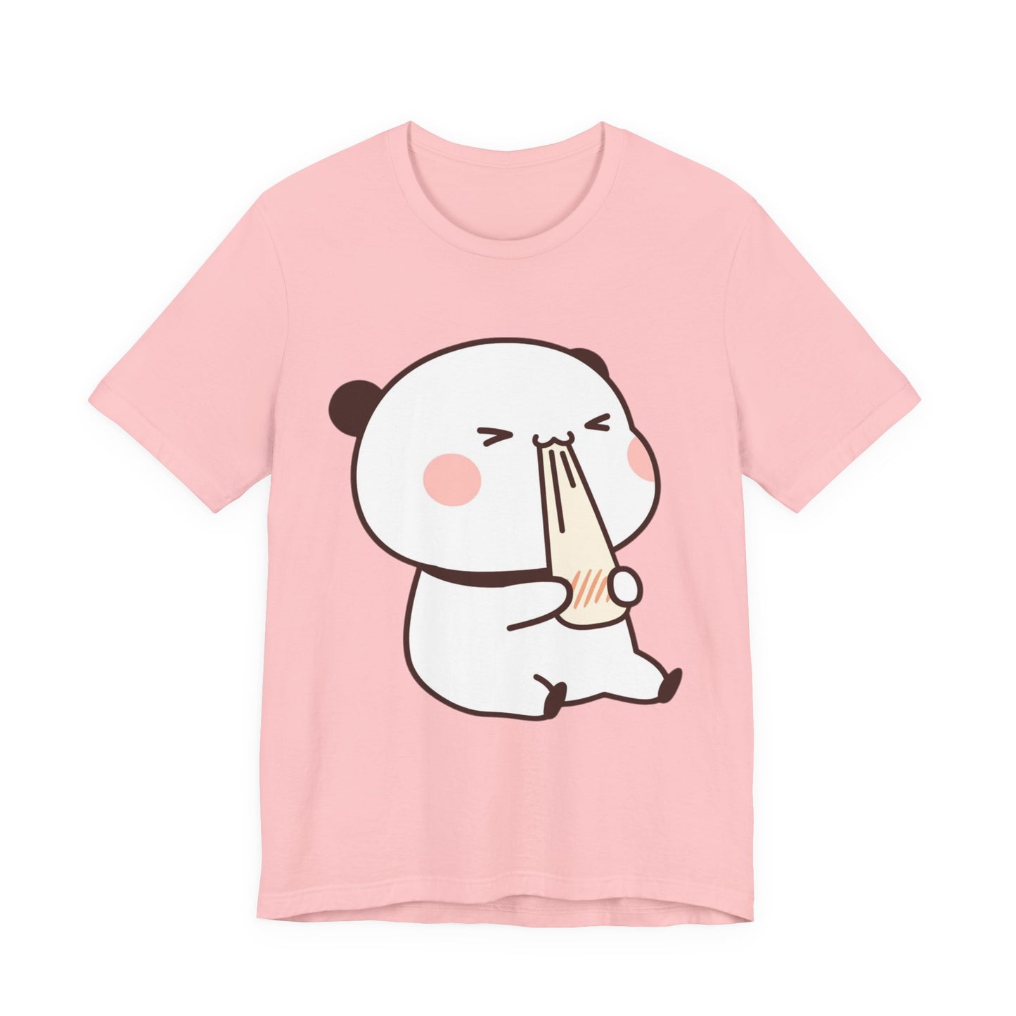 Cute Ramen Panda Tee – Whimsical Noodle Bowl Illustration Shirt