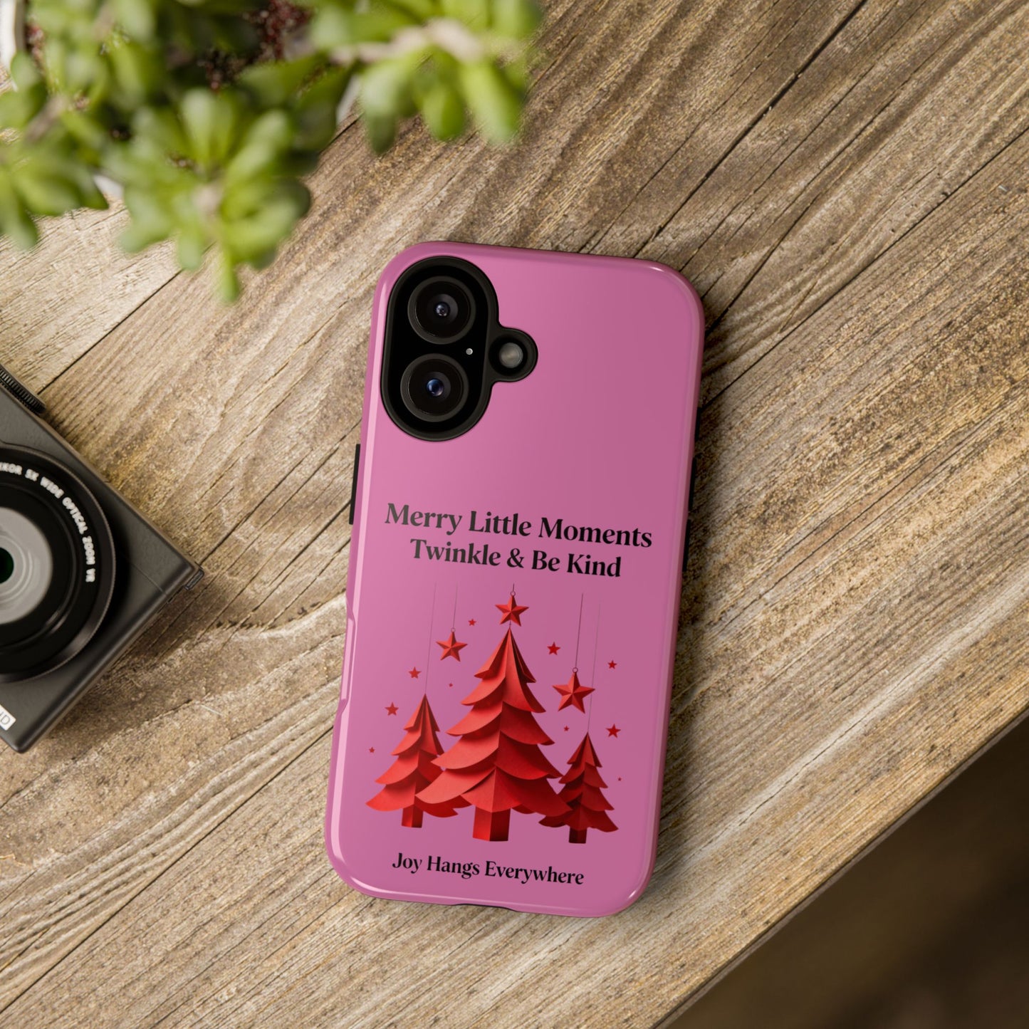 Twinkle & Kindness Christmas Cover – Soft Pink Winter Design for Cozy Holiday Vibes