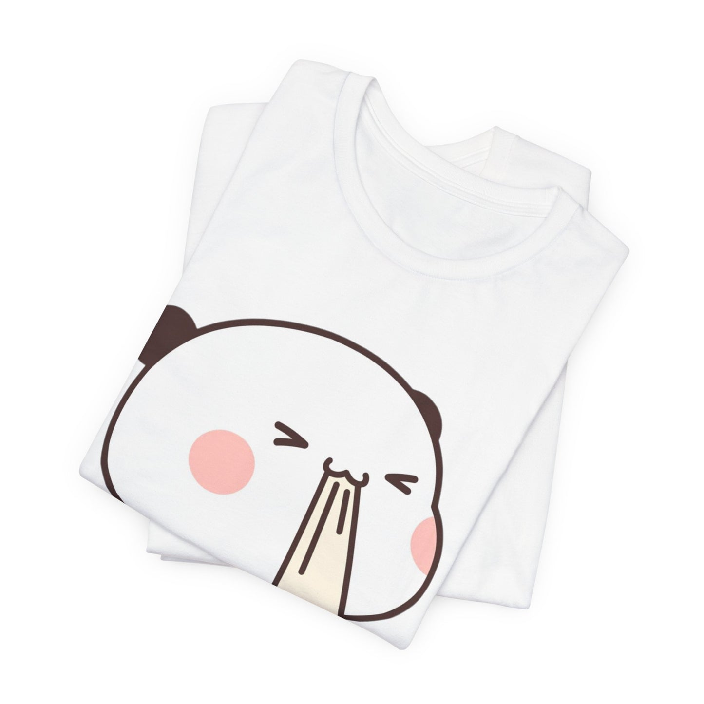 Cute Ramen Panda Tee – Whimsical Noodle Bowl Illustration Shirt