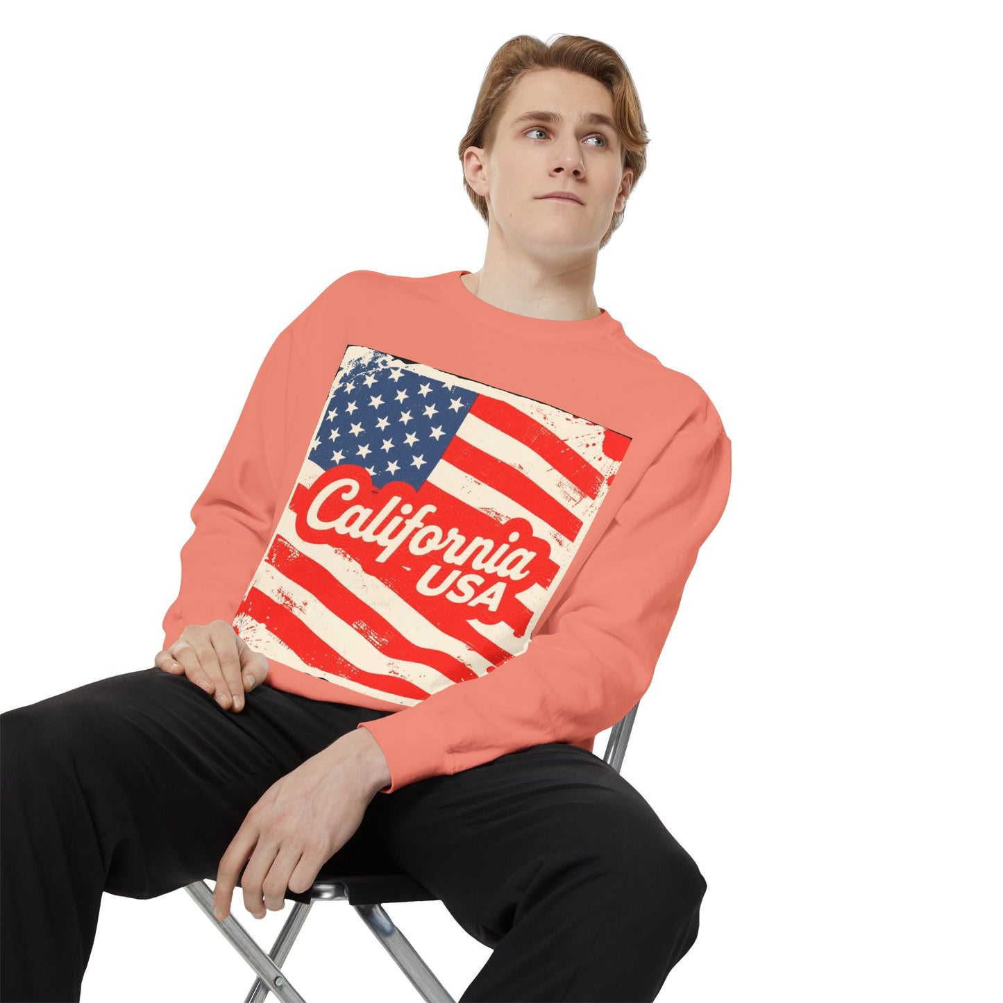 California Dream Vintage Sweatshirt – Retro USA Vibes