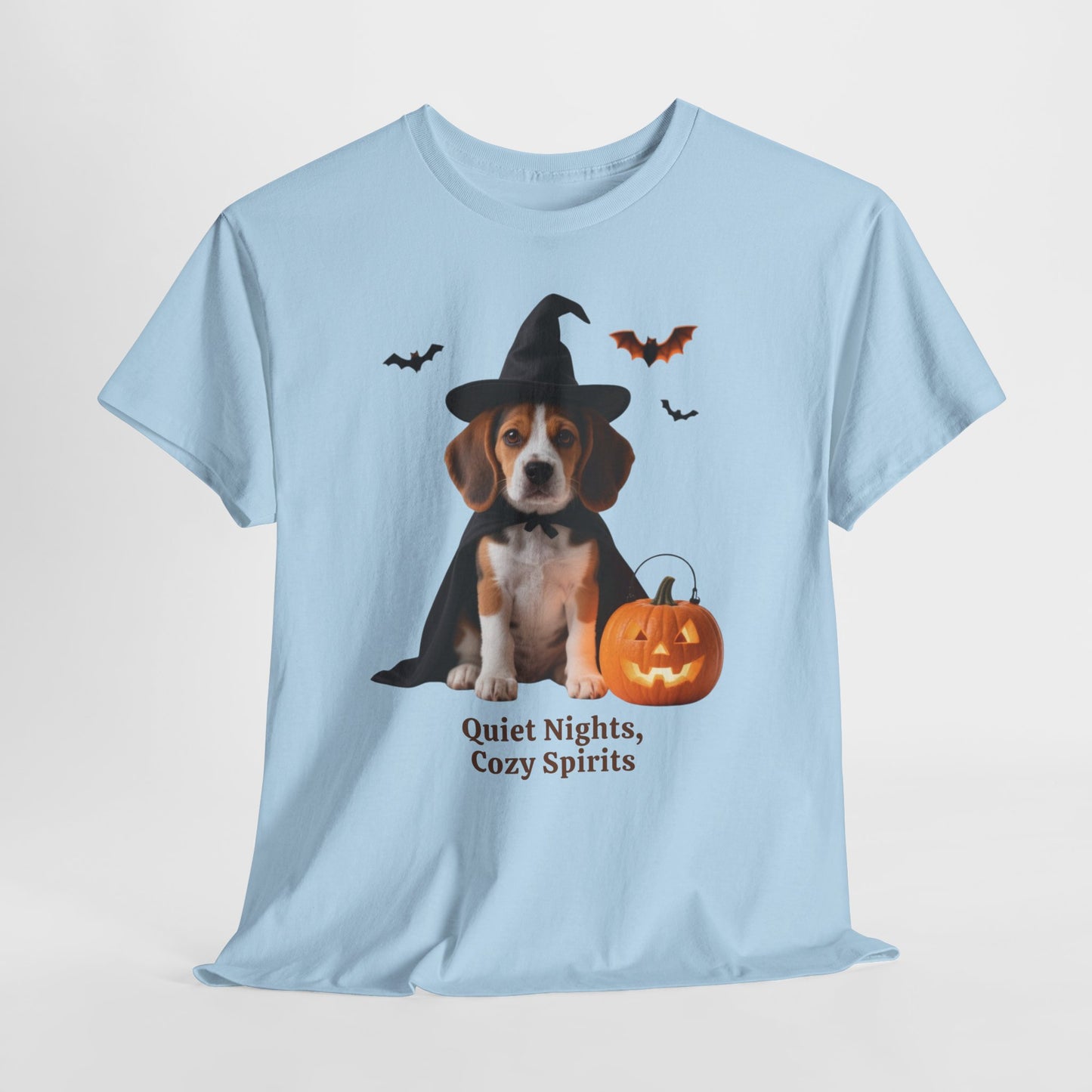Midnight Pumpkin Glow Pup Tee — Cozy Witch Dog Shirt for Fall & Halloween Lovers