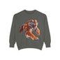 Custom Fierce Tiger Graphic Unisex Garment-Dyed Sweatshirt