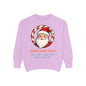 Vintage Santa Face Christmas Sweatshirt – Cozy “Holly Jolly” Holiday Pullover for Winter Cheer