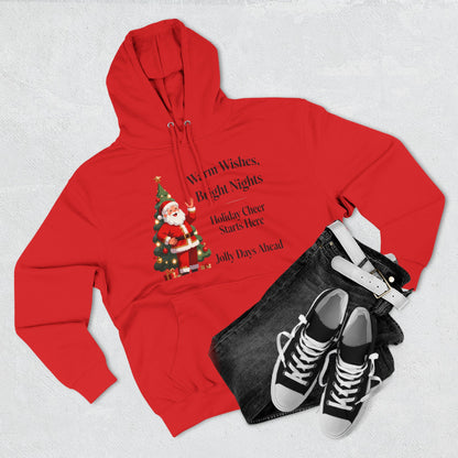 Cozy Santa Holiday Hoodie – Festive Winter Graphic Sweatshirt for Christmas Cheer