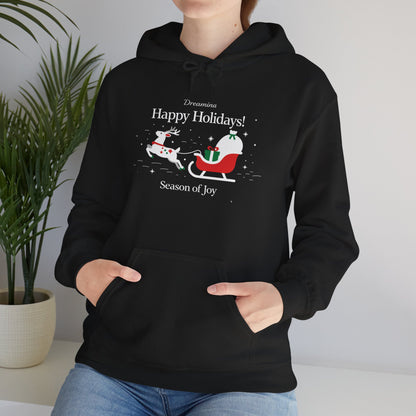 Santa Sleigh Holiday Hoodie – Cozy Christmas Pullover for Joyful Winter Moments