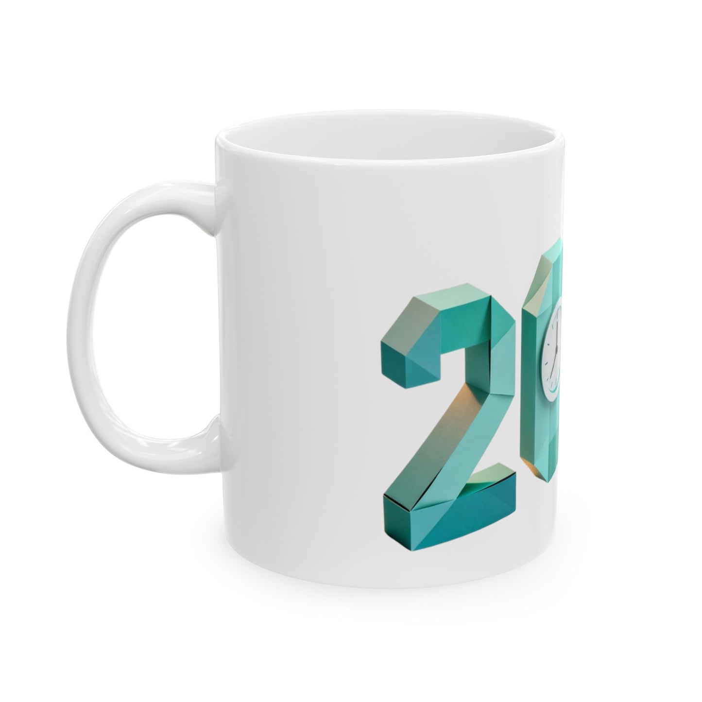 2026 Geometric Celebration Mug – Stylish New Year Cup for Coffee & Cozy Moments