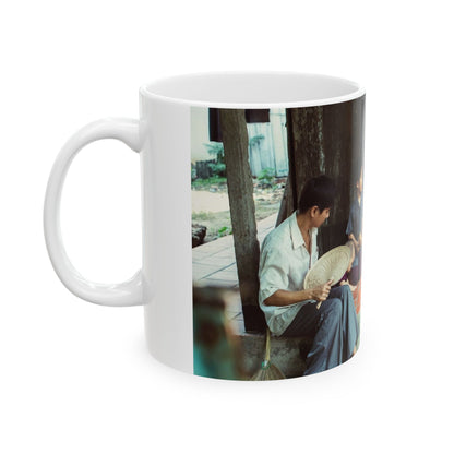 Custom Vietnamese Countryside Family Mug – Personalized Heritage Photo Cup