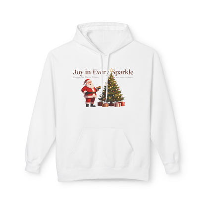 Cozy Santa & Tree Christmas Hoodie – Vintage Holiday Sweatshirt for Warm Winter Joy