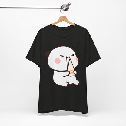 Cute Ramen Panda Tee – Whimsical Noodle Bowl Illustration Shirt