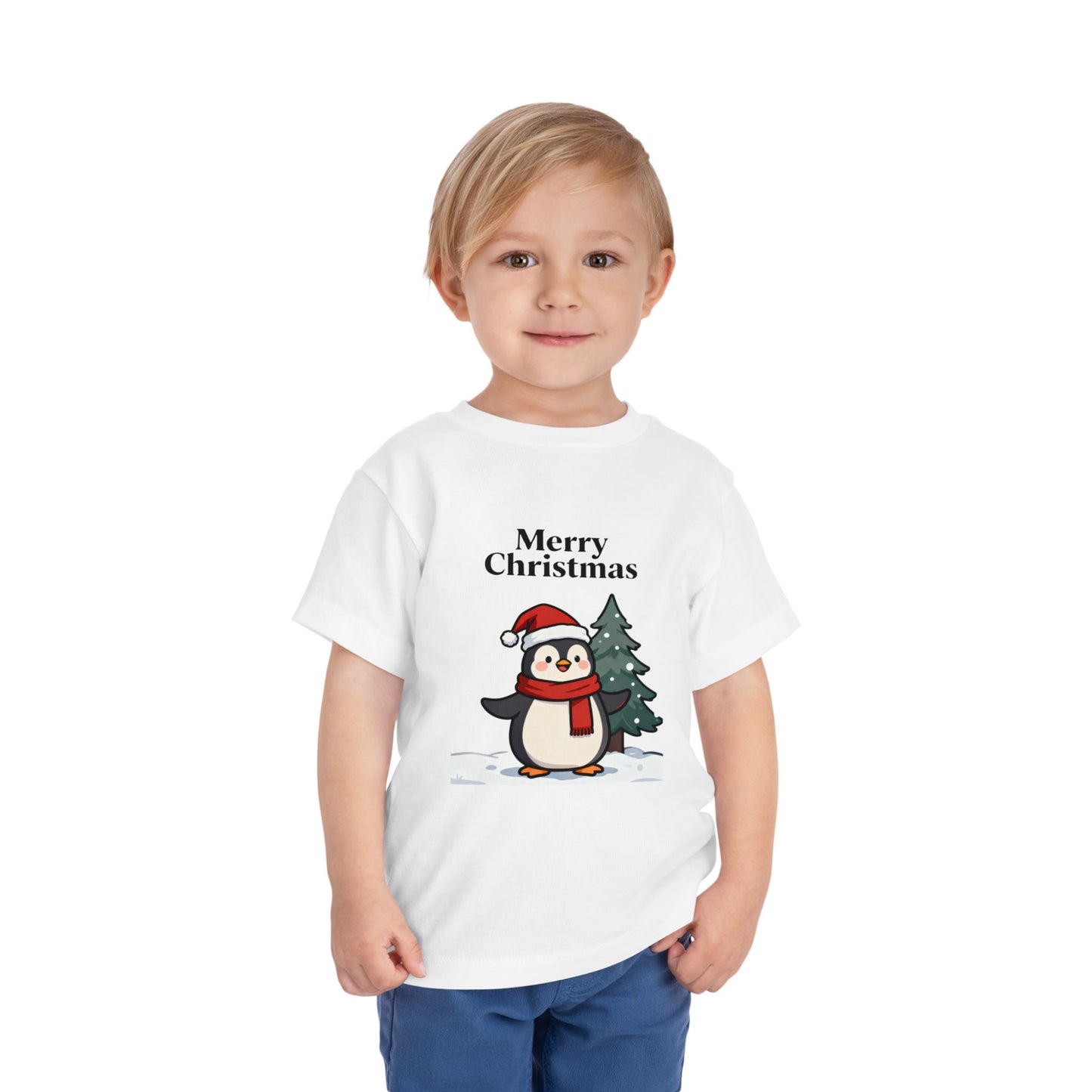 Cute Penguin Christmas Tee for Kids – Festive Holiday Toddler Shirt