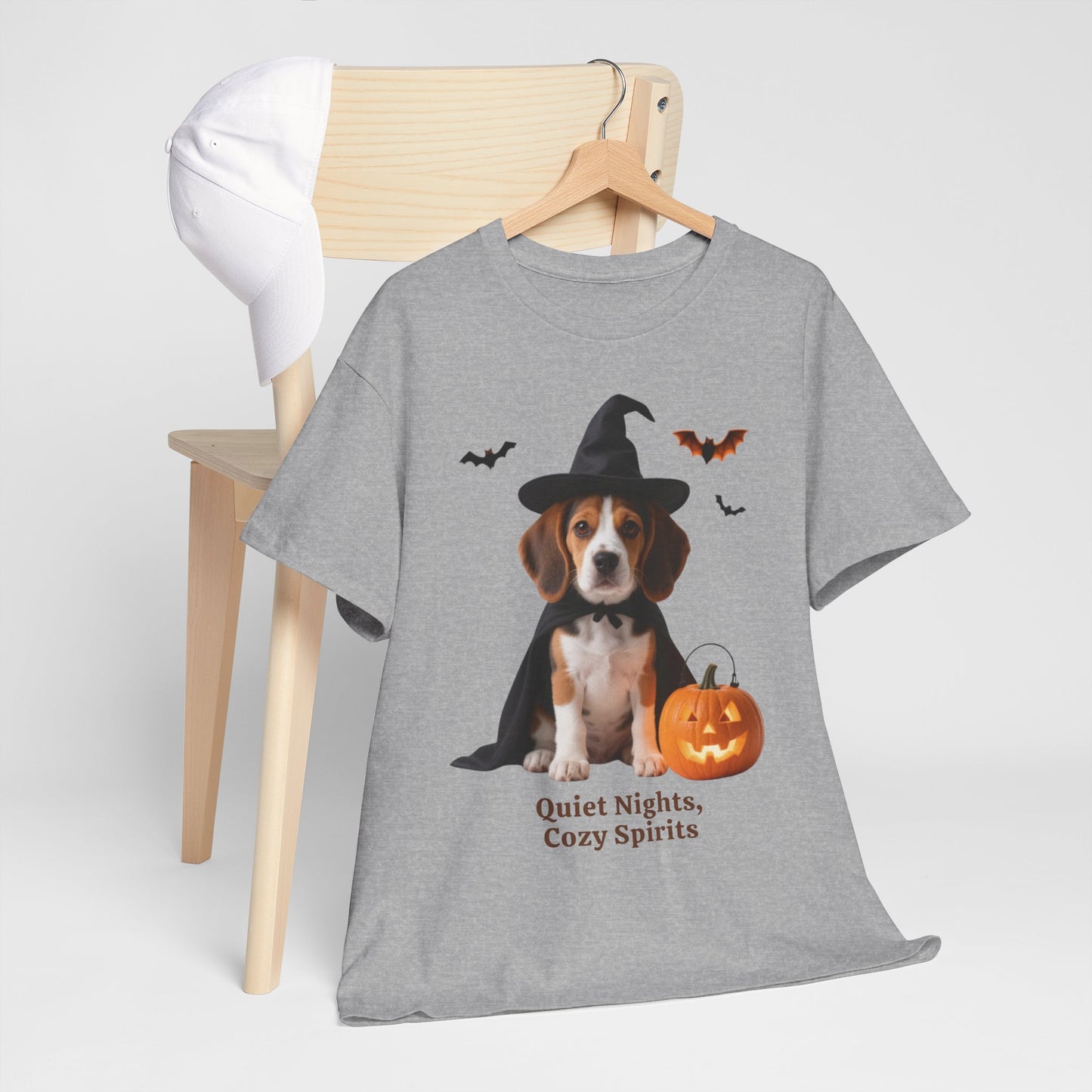 Midnight Pumpkin Glow Pup Tee — Cozy Witch Dog Shirt for Fall & Halloween Lovers
