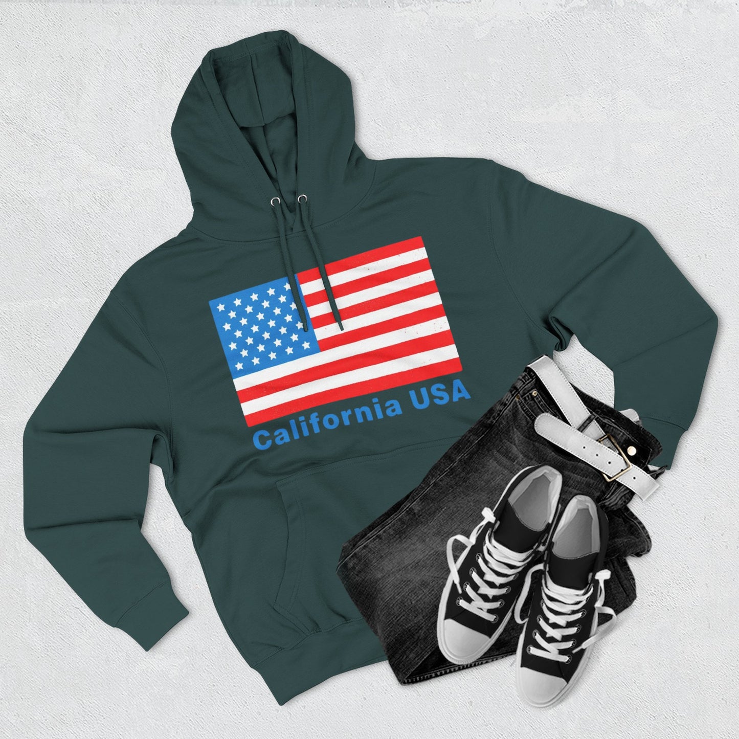 Custom USA Flag Hoodie – Personalized American Pride Sweatshirt