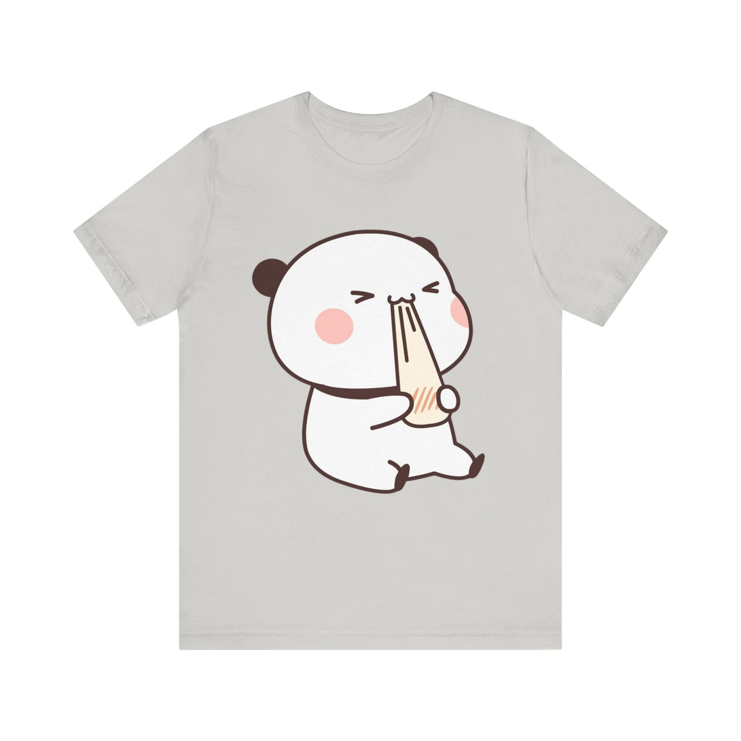 Cute Ramen Panda Tee – Whimsical Noodle Bowl Illustration Shirt