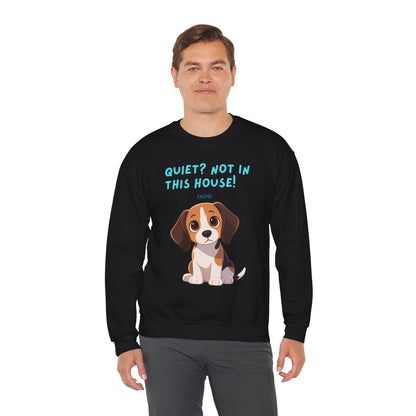Beagle Life Sweatshirt – “Silence? Not a Chance!” Cozy Crewneck for Dog Homes Full of Joy and Barking