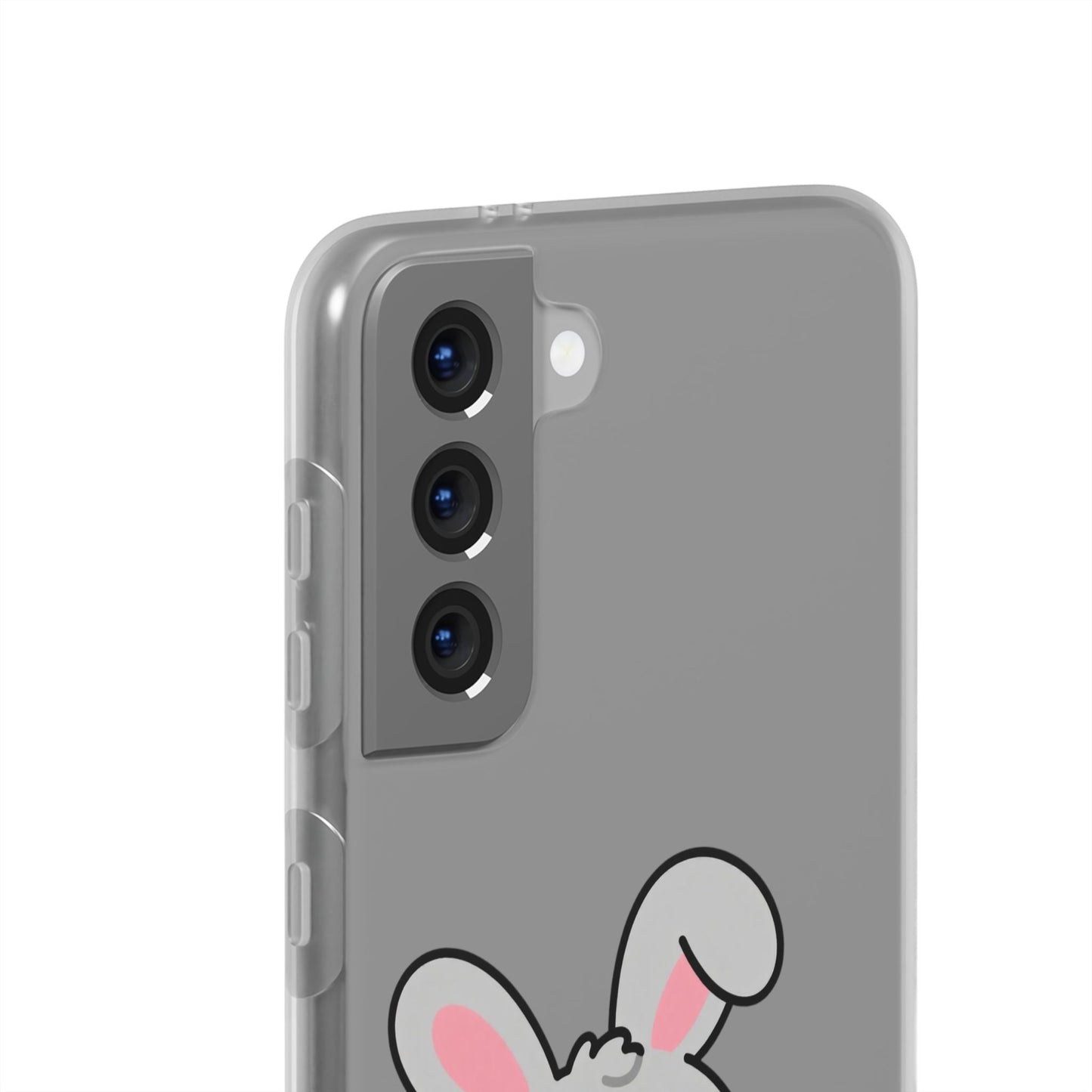 Playful Bunny Holding Carrot Phone Case – Soft, Charming Protective Cover