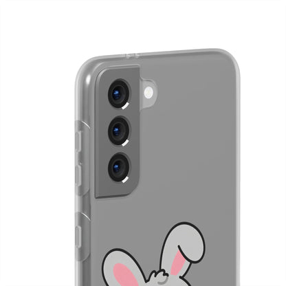 Playful Bunny Holding Carrot Phone Case – Soft, Charming Protective Cover
