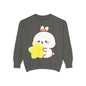 Kawaii Bunny and Star Sweatshirt – Cozy Cute Cartoon Crewneck for Dreamy Days
