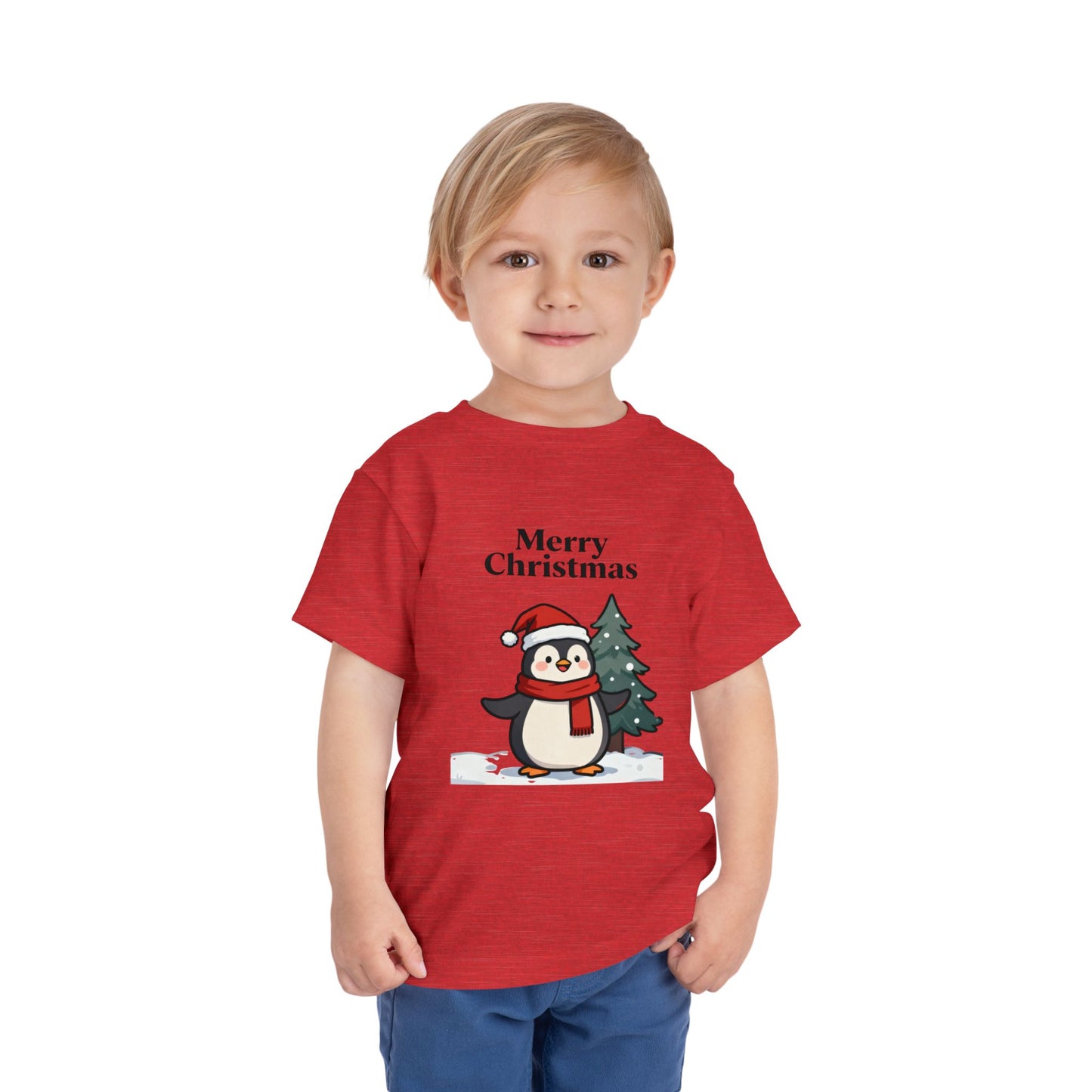 Cute Penguin Christmas Tee for Kids – Festive Holiday Toddler Shirt
