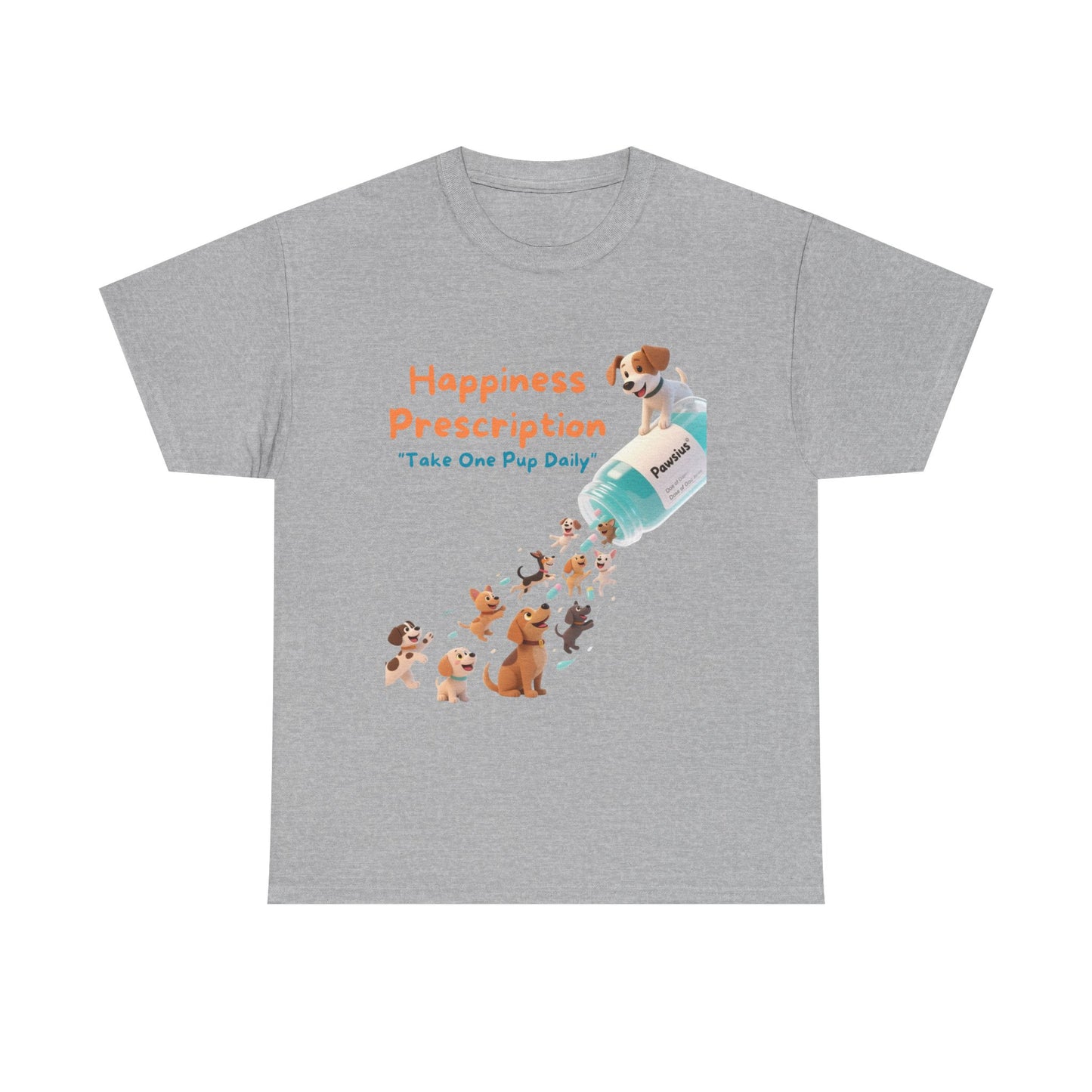 Prescription for Joy T-Shirt – Playful Dog Lover Tee with Cute Puppies and Positive Vibes