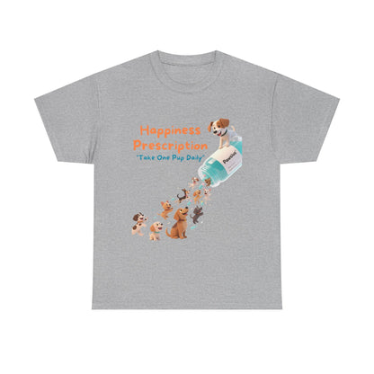 Prescription for Joy T-Shirt – Playful Dog Lover Tee with Cute Puppies and Positive Vibes