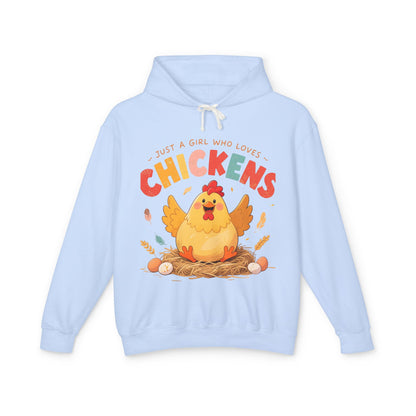 Just a Girl Who Loves Chickens Hoodie – Cute Farm Animal Sweatshirt