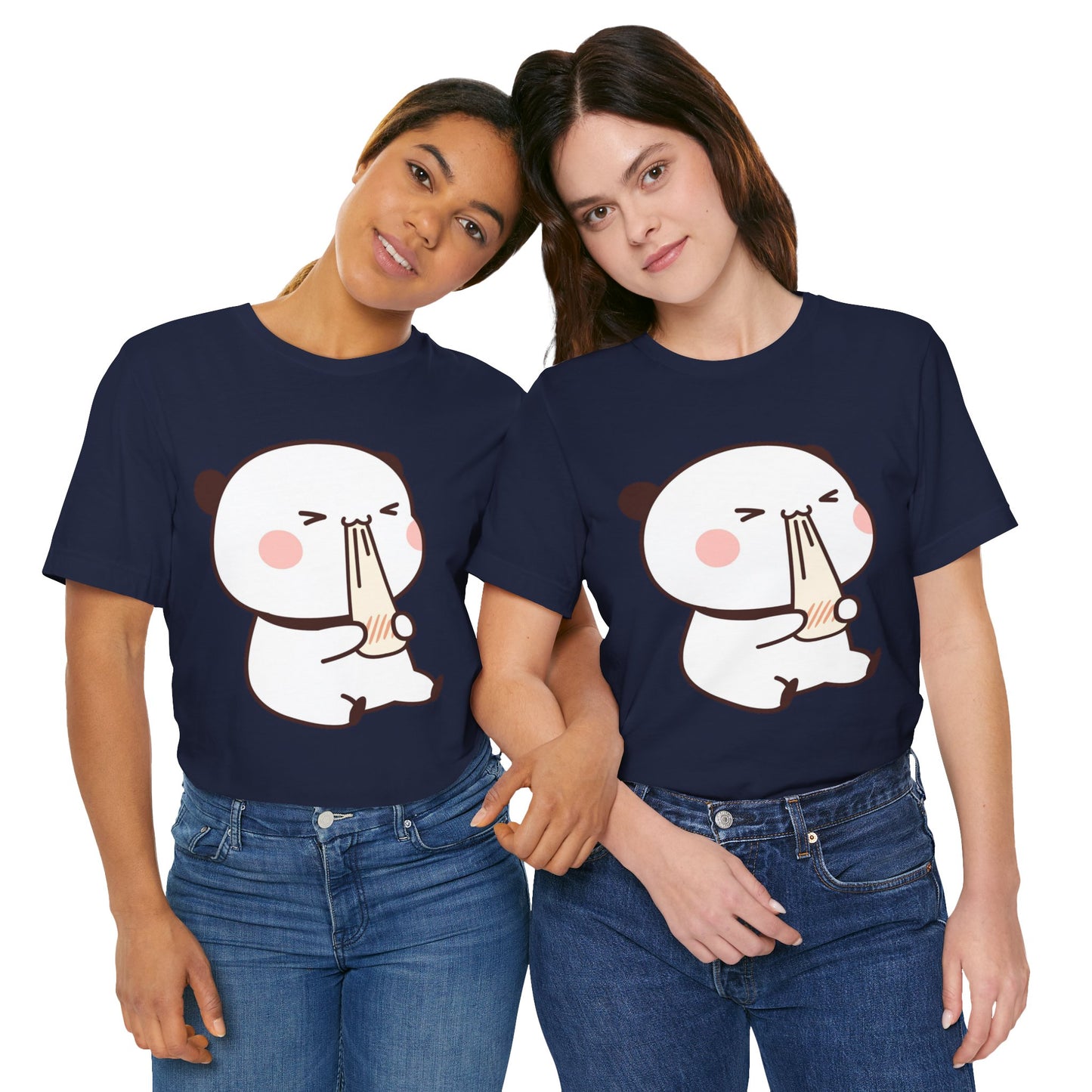 Cute Ramen Panda Tee – Whimsical Noodle Bowl Illustration Shirt