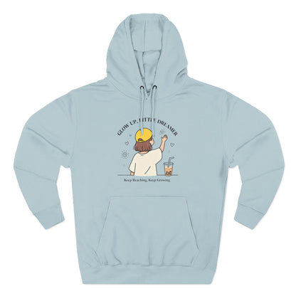 Kawaii Cat Café Hoodie – Soft Fleece Pullover with Relaxed Dreamer Message